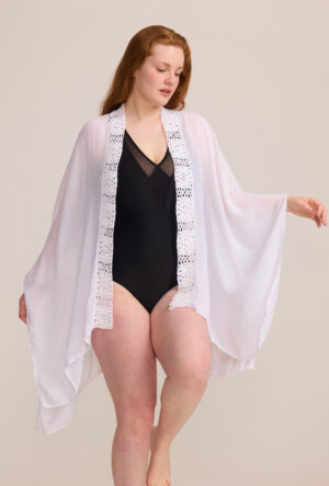Kimono Adam blanc_41Bis mode femme plage grande taille