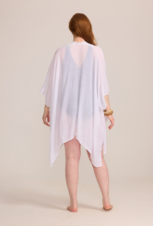Kimono Adam blanc_41Bis mode femme plage grande taille