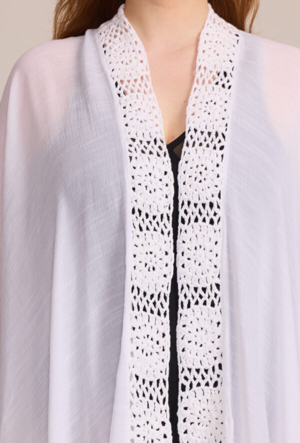 Kimono Adam blanc_41Bis mode femme plage grande taille