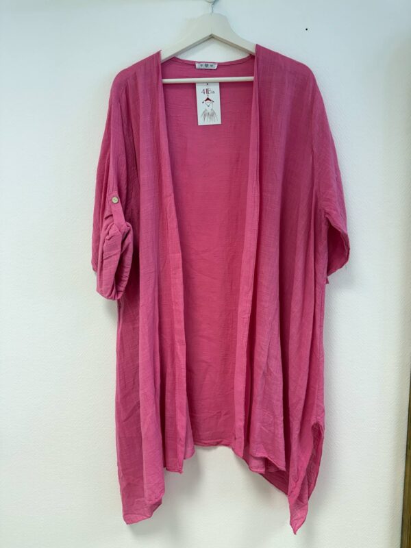 Veste Gaëtane rose_41Bis mode femme grande taille