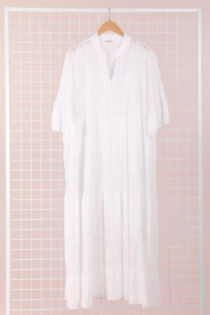 Robe Emilia blanche_41Bis mode femme grande taille