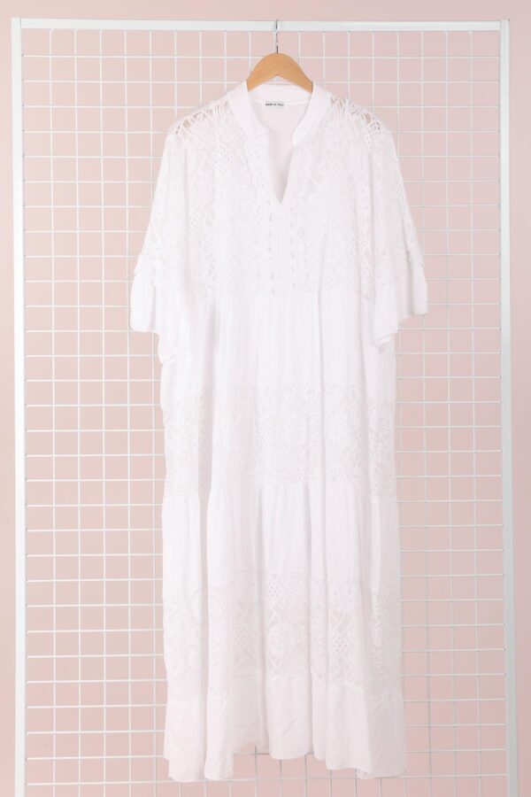 Robe Emilia blanche_41Bis mode femme grande taille