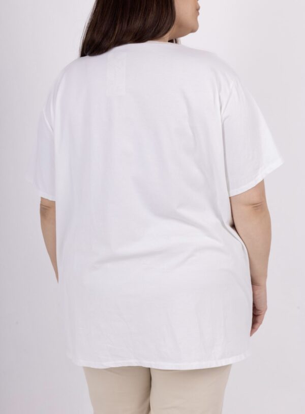 T shirt Melvin blanc_41Bis mode femme grande taille