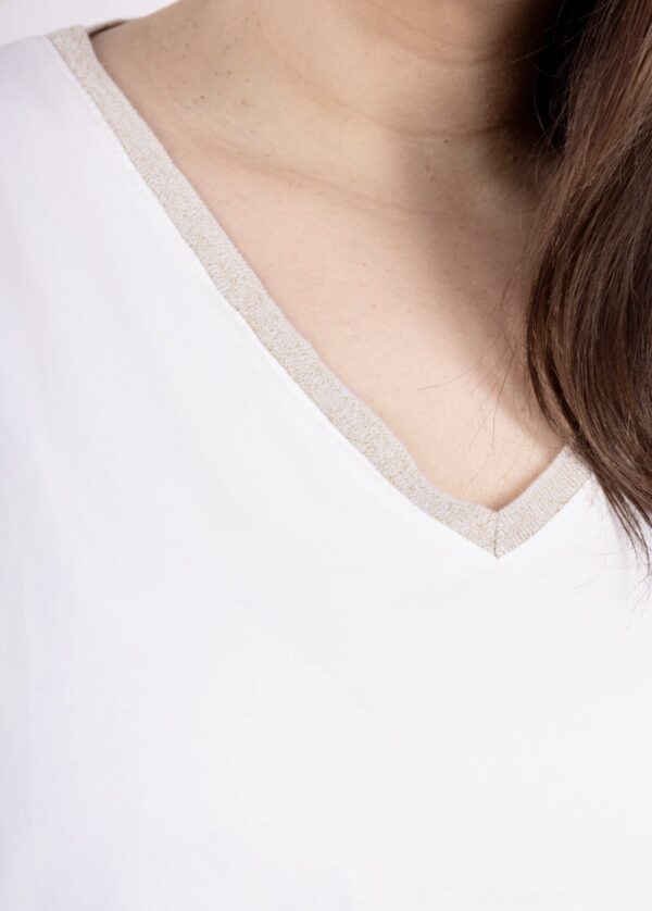 T shirt Melvin blanc_41Bis mode femme grande taille