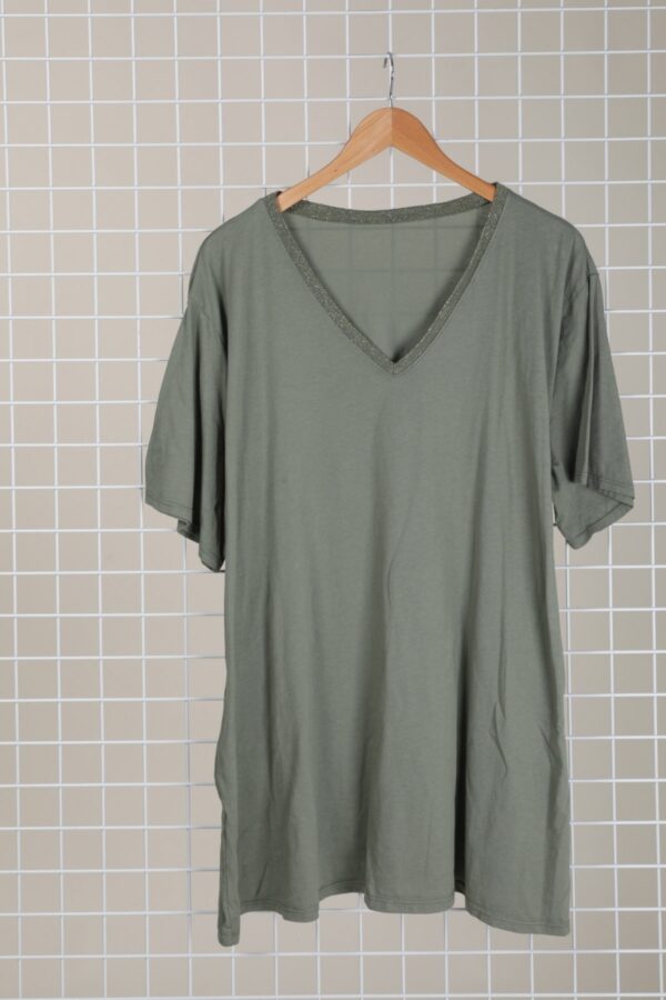 T shirt Melvin kaki_41Bis mode femme grande taille