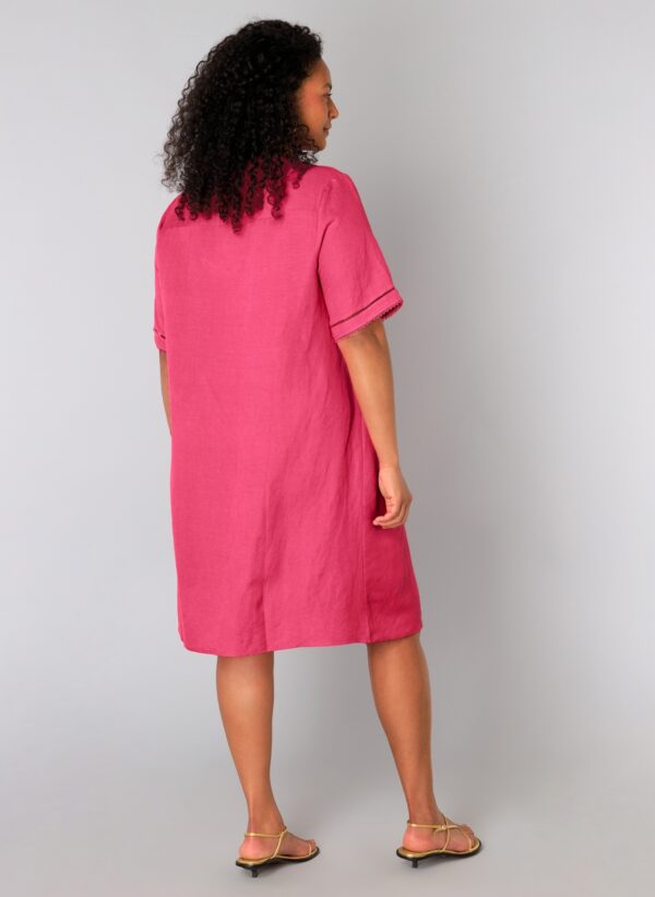 Robe Jeanine rose_41Bis mode femme grande taille Yesta