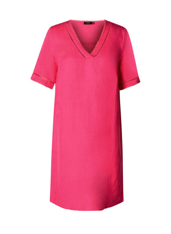 Robe Jeanine rose_41Bis mode femme grande taille Yesta