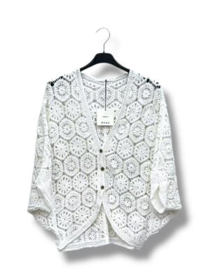 Gilet Ludo blanc_41Bis mode femme grande taille
