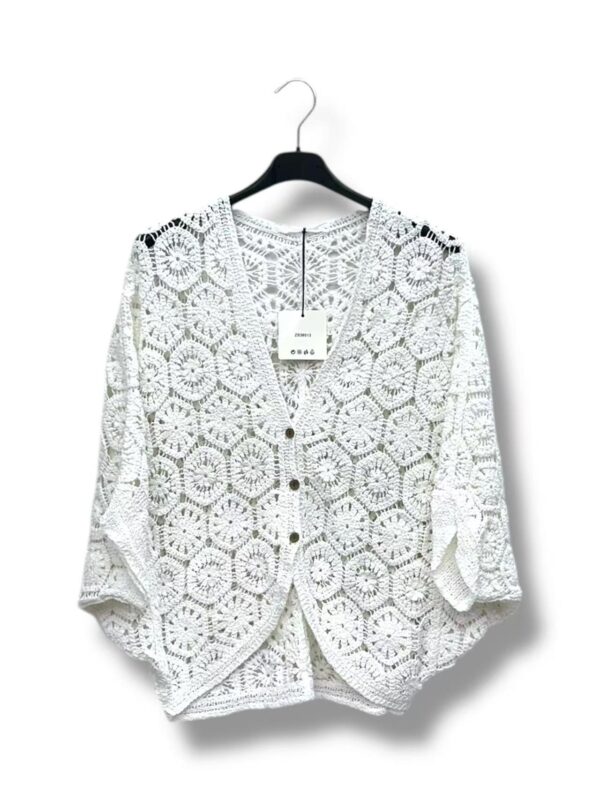 Gilet Ludo blanc_41Bis mode femme grande taille