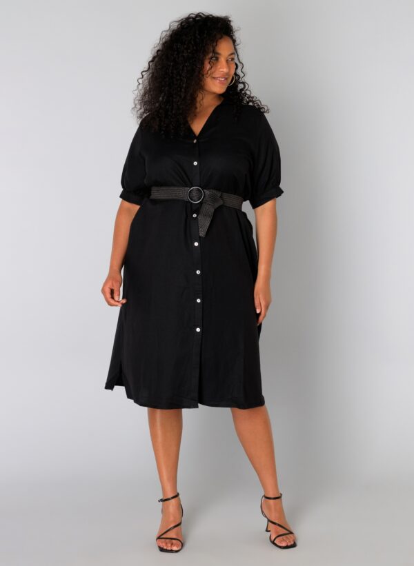 Robe Aelia noire_41Bis mode femme grande taille Yesta