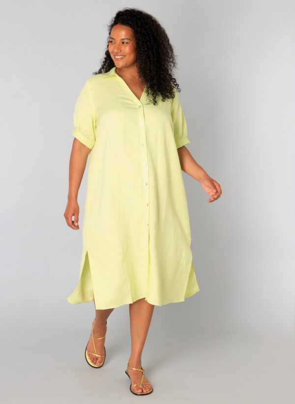 Robe Aelia verte_41Bis mode femme grande taille Yesta