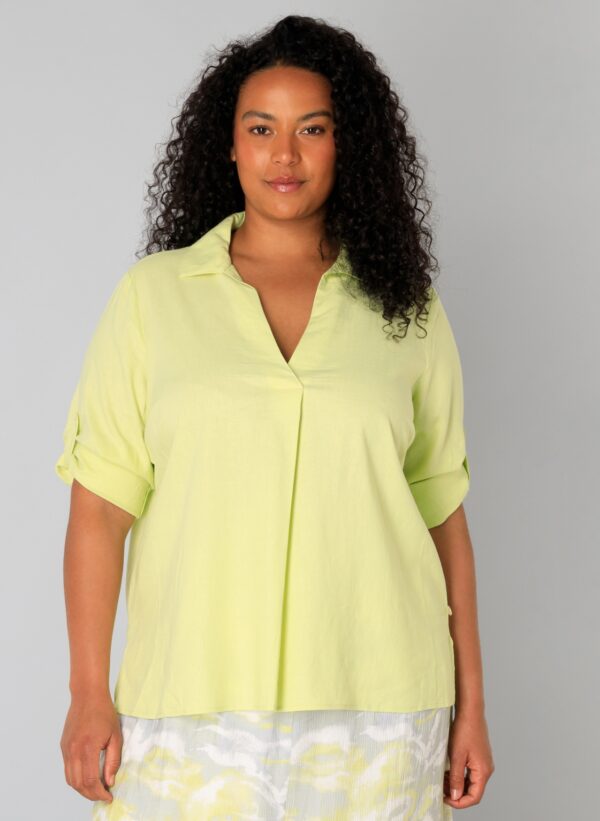 Tunique Uda verte_41Bis mode femme grande taille Yesta