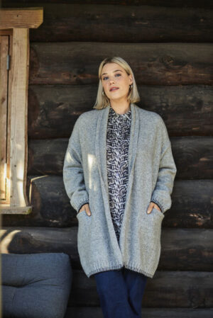 Cardigan long Arthur_41Bis mode femme grande taille Ciso