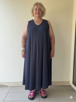 Robe Médina bleue_41Bis mode femme grande taille