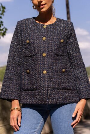 Veste Navy_41Bis mode femme raffinée
