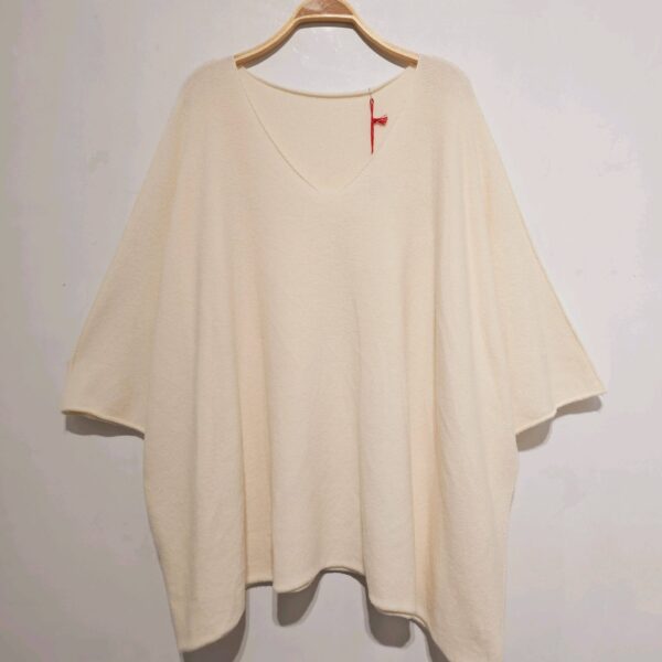 Pull Ugo écru_41Bis mode femme grande taille colorée