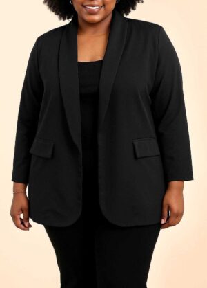 Blazer Julien noir_41Bis mode femme ronde