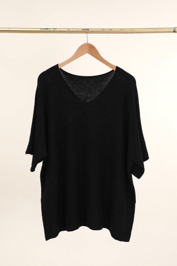 Pull Ugo noir_41Bis mode femme grande taille
