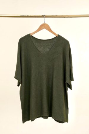Pull Ugo kaki_41Bis mode femme grande taille