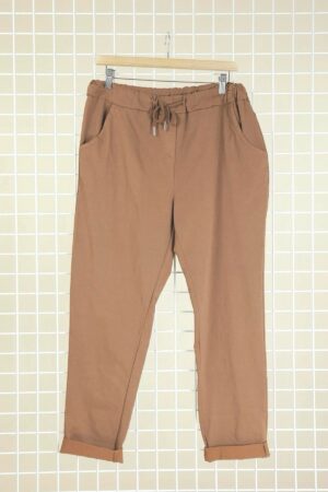 Pantalon Alex camel_41Bis mode femme grande taille