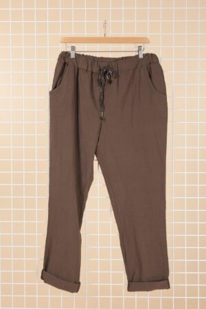 Pantalon Alex marron_41Bis mode femme grande taille