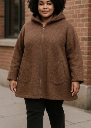 Manteau Noisette_41Bis mode femme grande taille