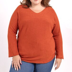 Pull Kiki rouille_41Bis mode femme grande taille