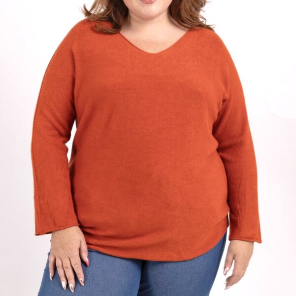 Pull Kiki rouille_41Bis mode femme grande taille