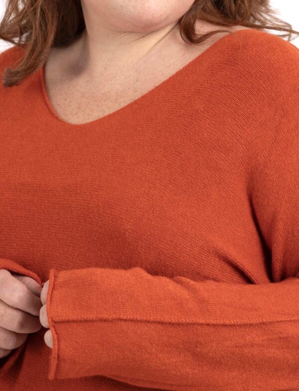 Pull Kiki rouille_41Bis mode femme grande taille