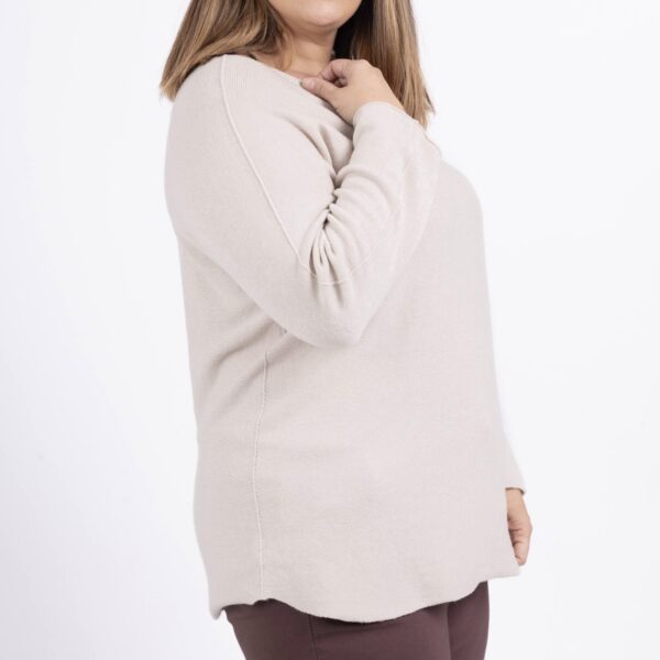 Pull Kiki beige_41Bis mode femme grande taille