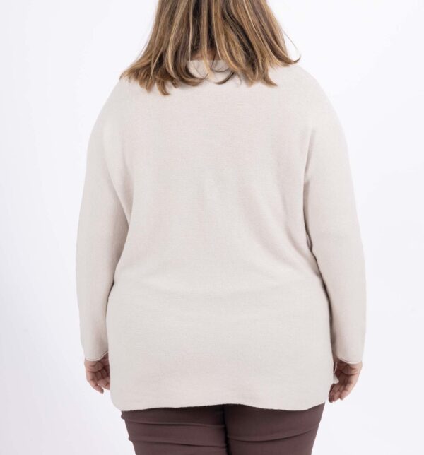 Pull Kiki beige_41Bis mode femme grande taille