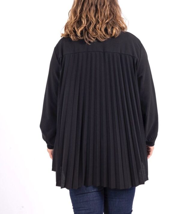 Chemise Pliz noire_41Bis mode femme grande taille