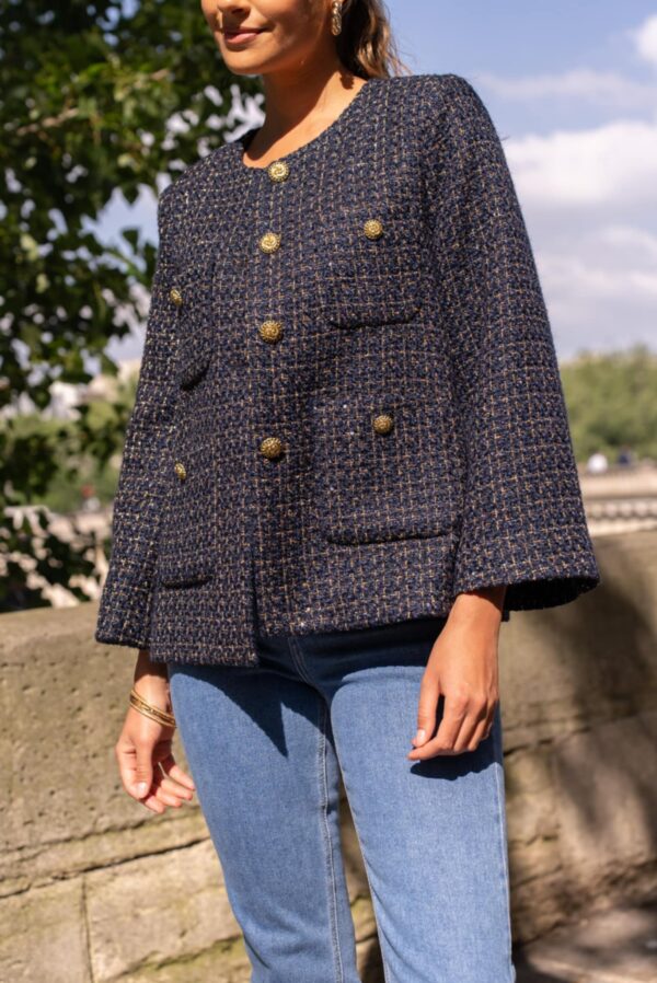 Veste Navy_41Bis mode femme raffinée