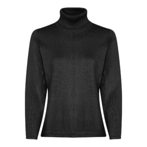 Pull col roulé Léon noir_41Bis mode femme raffinée Micha