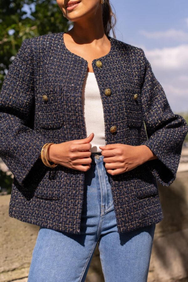 Veste Navy_41Bis mode femme raffinée