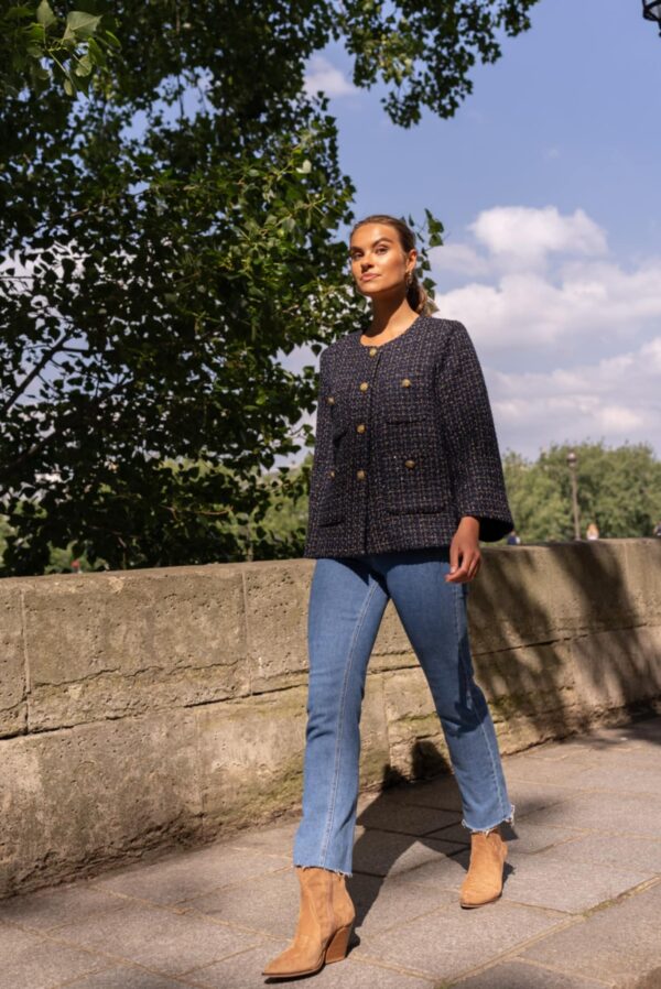Veste Navy_41Bis mode femme raffinée