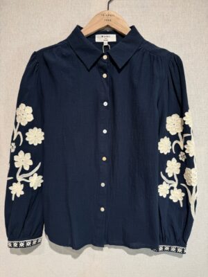 Blouse Louise bleu_41Bis mode femme raffinée et tendance