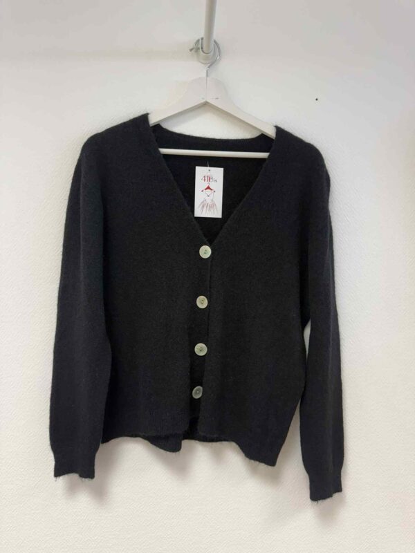 Gilet Louna noir_41Bis mode femme toute taille Angers
