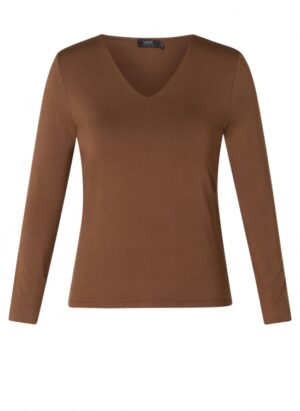 Haut Guinevra taupe_41Bis mode femme grande taille Yesta