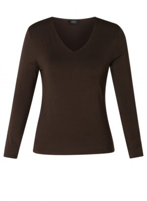 Haut Guinevra marron_41Bis mode femme grande taille Yesta