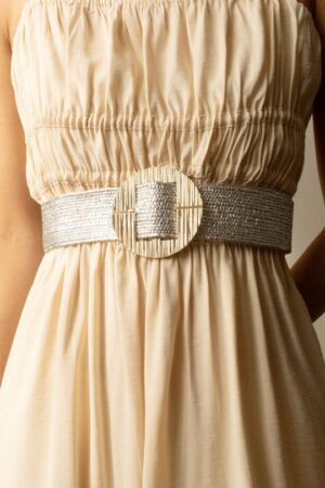 Ceinture argentée Estel_41Bis mode femme