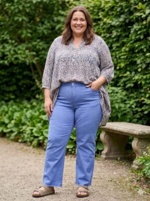 Pantalon Téo bleu_41Bis mode femme curvy Ciso