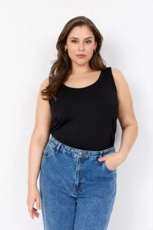 Débardeur Stella noir_41Bis mode femme curvy Wasabi
