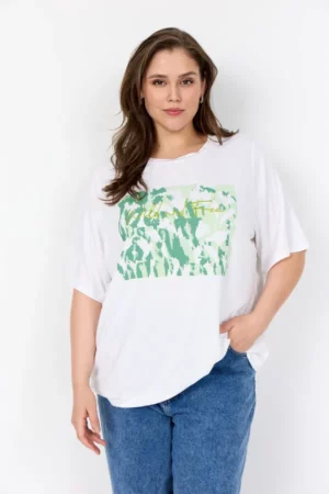 T shirt Wild blanc_41Bis mode femme curvy Wasabi