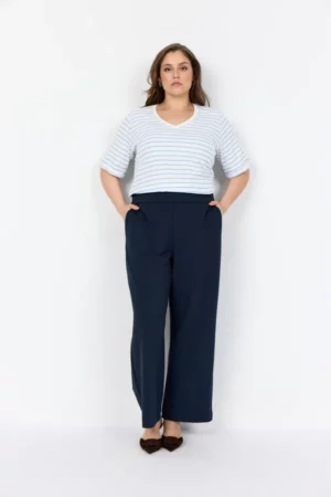 Pantalon Wafuka bleu marine_41Bis mode femme curvy Wasabi
