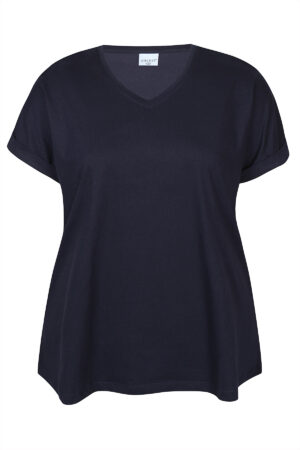 T shirt Alberta bleu marine_41Bis mode femme curvy Zhenzi