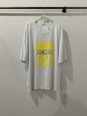 T shirt Amore jaune_41Bis mode femme grande taille