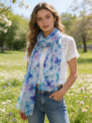 Foulard imprimé_41Bis mode et accessoires femme