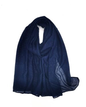 Foulard pailleté bleu marine_41Bis mode et accessoires femme cérémonies
