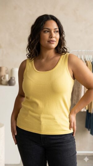 Top Alya jaune_41Bis mode curvy et colorée Yesta